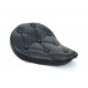 Black Vinyl Solo Seat with Buttons 47-0064