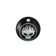Black with Chrome Flame Skull FLT Fuel Tank Console Door 38-0602