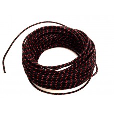 Black with Red Dot 25' Braided Wire 32-8128