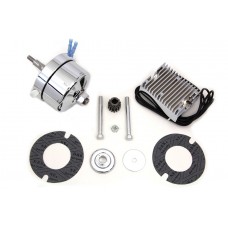 Chrome 12 Volt Alternator Generator Conversion Kit 32-1673