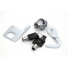 Chrome Saddlebag Lock and Key Kit 49-1006