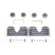 Head Bolt and Spark Plug Cover Kit Silver 42-1156