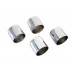 V-Twin Pushrod Cover Cup Set Chrome 11-1286