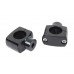 V-Twin 1-1/4  Shorty Riser Set Black 25-2232