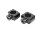 V-Twin 1-1/4  Shorty Riser Set Black 25-2232