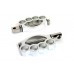 V-Twin Knuckle Footpeg Set Chrome 27-0771