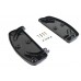 V-Twin Driver Black 'D' Shape Footboard Set 27-1023