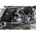 V-Twin FLT Offset Megaphone 2:1 1-3/4   Exhaust Black with Chrome 29-0024