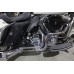 V-Twin FLT Offset Megaphone 2:1 1-3/4  Exhaust Chrome with Chrome 29-0026