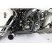 V-Twin FLT Offset Megaphone 2:1 Exhaust Black with Chrome Tip 29-0034