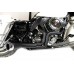 V-Twin FLT Offset Megaphone 2:1 Exhaust Black with Chrome Tip 29-0034