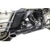V-Twin 2:1 Exhaust Header Set Black 29-0071