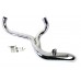 V-Twin FXD 2:1 Lake Side Pipe Exhaust Chrome 30-0711