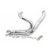 V-Twin Chrome Wyatt Gatling 2 into 1 Exhaust Pipe Header Kit 30-0772