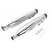 V-Twin Wyatt Gatling Muffler Set Chrome with Chrome Slash Down Tip 30-4016