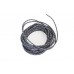 V-Twin Black 25' Cloth Covered Wire with White Tracer 32-1720