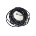 V-Twin Black 25' Cloth Covered Wire with White Tracer 32-1720