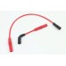 V-Twin Accel 8mm S/S Spiral Core Ignition Wire Set Red 32-9168