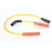 V-Twin Accel 8mm S/S Spiral Core Ignition Wire Set Yellow 32-9169