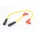 V-Twin Accel 8mm S/S Spiral Core Ignition Wire Set Yellow 32-9173