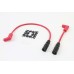 V-Twin Accel 8mm S/S Spiral Core Ignition Wire Set Red 32-9180