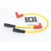 V-Twin Accel 8mm S/S Spiral Core Ignition Wire Set Yellow 32-9181
