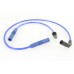 V-Twin Accel 8mm S/S Spiral Core Ignition Wire Set Blue 32-9187