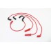 V-Twin Accel 8mm S/S Spiral Core Ignition Wire Set Red 32-9192
