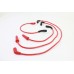 V-Twin Accel 8mm S/S Spiral Core Ignition Wire Set Red 32-9192
