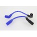 V-Twin Accel 8mm S/S Spiral Core Ignition Wire Set Blue 32-9195