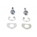 V-Twin Exhaust Pipe Locking Bolt Mounting Kit Chrome 3252-6