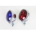 V-Twin Red and Blue Police Spotlamp Set 33-1558