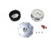 V-Twin Wyatt Gatling 7  Round Air Cleaner Kit with Chrome Cover 34-0429