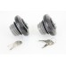 V-Twin Keyed Gas Cap Set Vented and Non-Vented Black 38-0652