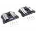 V-Twin Black Accent XL Rocker Box Cover Set 42-1220