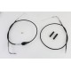 V-Twin 43  Stainless Steel Throttle and Idle Cable Set Black Coat 36-0878 56358-02 56357-02