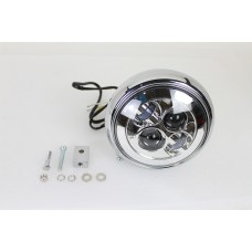 V-Twin 7  LED FLST Headlamp Assembly Chrome 33-1454