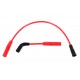 V-Twin Accel 8mm S/S Spiral Core Ignition Wire Set Red 32-9168