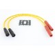 V-Twin Accel 8mm S/S Spiral Core Ignition Wire Set Yellow 32-9185