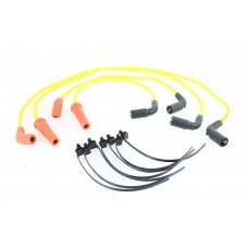 V-Twin Accel 8mm S/S Spiral Core Ignition Wire Set Yellow 32-9193