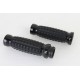 V-Twin Alligator Style Grip Set Black 28-0896