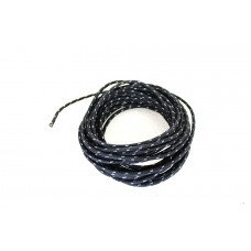 V-Twin Black 25' Cloth Covered Wire with White Tracer 32-1720