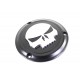 V-Twin Black 3 Hole Skull Derby Cover 42-0268