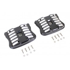 V-Twin Black Accent XL Rocker Box Cover Set 42-1220