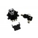 V-Twin Black Ignition Switch with Chrome Skull 32-1442