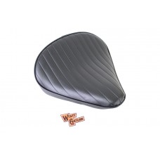 V-Twin Black Tuck and Roll Solo Seat Large 47-0371
