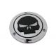 V-Twin Chrome 3 Hole Skull Derby Cover 42-0267