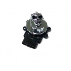 V-Twin Chrome Ignition Switch with Chrome Skull 32-1441