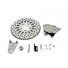 V-Twin Chrome Rear 4 Piston Caliper and 10  Disc Sprocket 23-0822