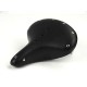 V-Twin Double Steel Saddle Solo Seat Black 47-0610
